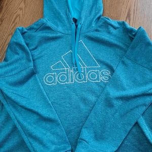 Womens Adidas crop sweatshirt Turquoise XL Hoodie